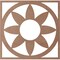 Ekena Millwork Blume Wood Fretwork Pierced Ceiling Medallion, Wood (Paint Grade), 26"OD x 9"ID x 3/8"T CMWP26X26X0375BLMF - alternate 2